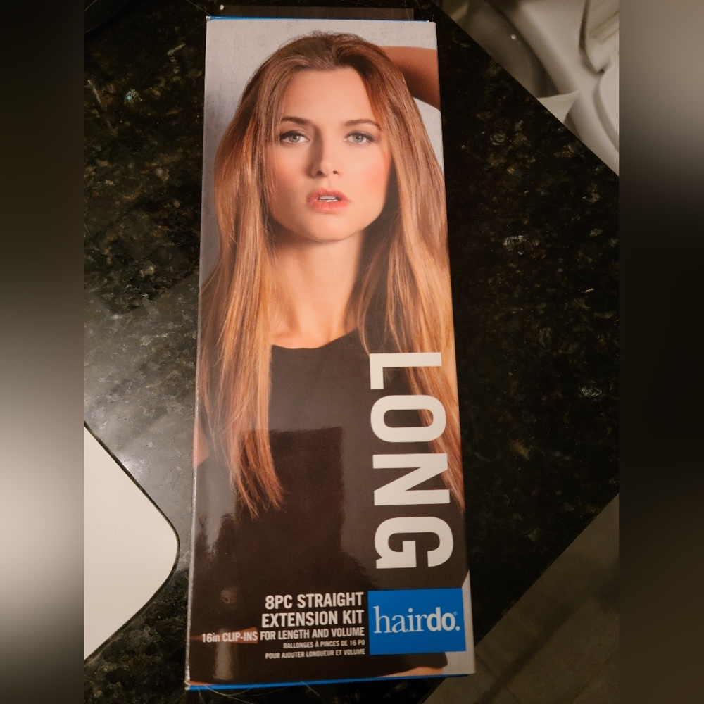 Hairdo clip in full synthetic hair extensions 8 piece